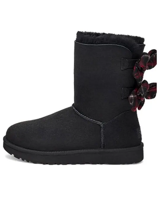 Ботинки зимние UGG Bailey Bow высокие — изображение 1 из 4, черный