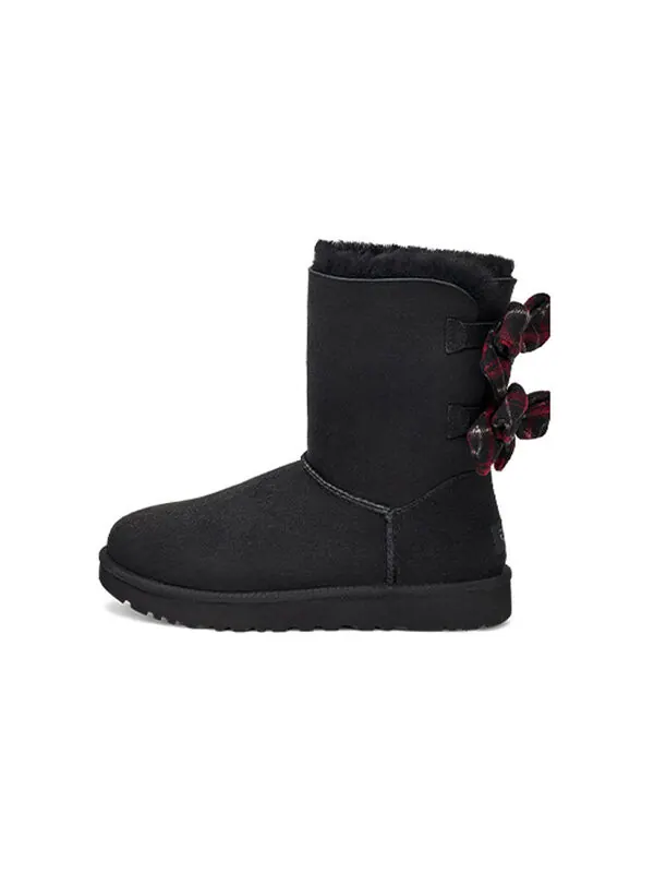 Ботинки зимние UGG Bailey Bow высокие — изображение 2 из 4, черный
