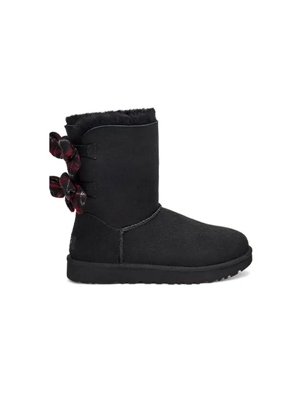 Ботинки зимние UGG Bailey Bow высокие — изображение 3 из 4, черный