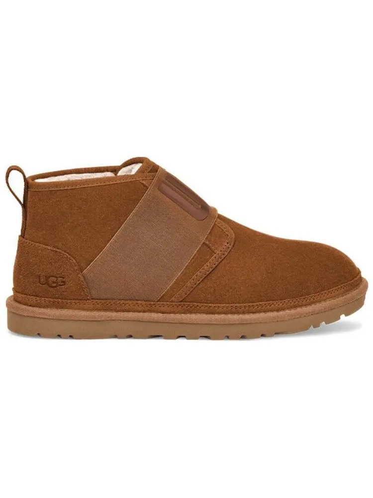 Мужские ботинки Ugg Neumel II Graphic замшевые утепленные — изображение 2 из 6, коричневый