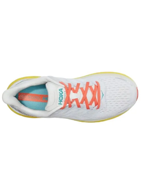 Кроссовки clifton 8 'blanc de blanc illuminating' Hoka One One — изображение 3 из 4, прозрачный
