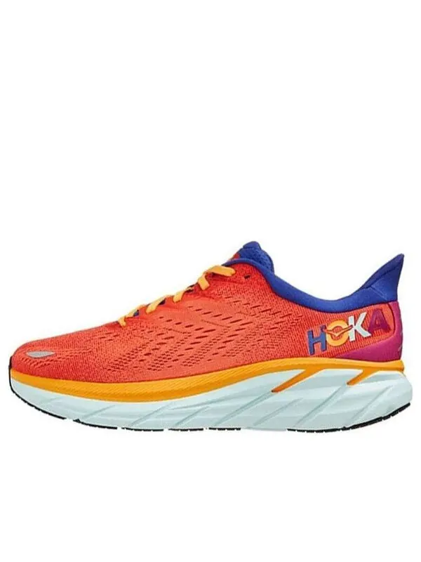 Кроссовки clifton 8 'fiesta orange purple' Hoka One One — изображение 1 из 4, оранжевый/фиолетовый