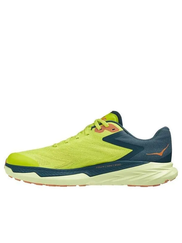 Кроссовки zinal 'evening primrose blue coral' Hoka One One — изображение 1 из 4, зеленый/желтый