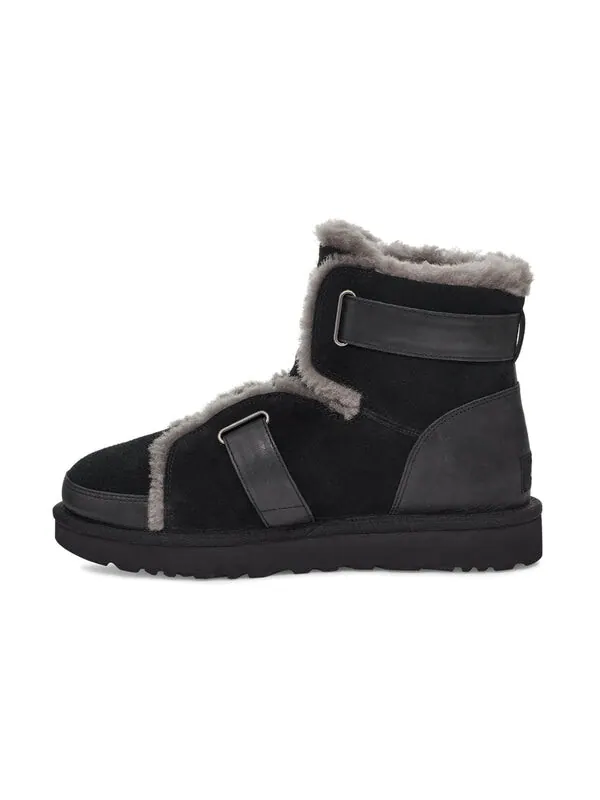 Ботинки зимние UGG Dune Mini с пряжкой — изображение 2 из 4, черный