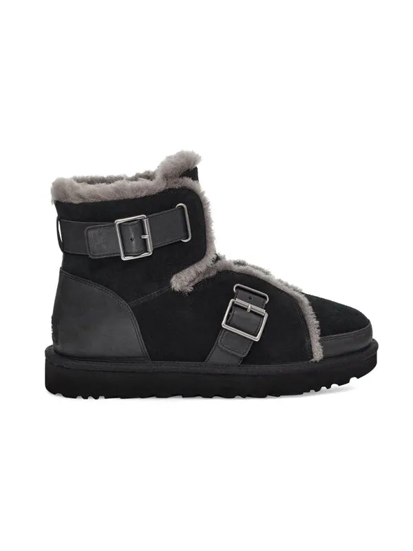 Ботинки зимние UGG Dune Mini с пряжкой — изображение 3 из 4, черный
