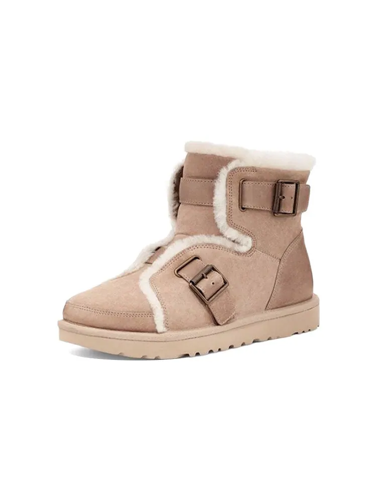 Ботинки зимние UGG WMNS Dune Mini Buckle Boot — изображение 4 из 7, коричневый