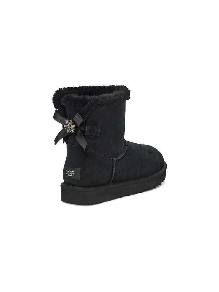 Ботинки зимние UGG WMNS Mini Bailey Brooch — изображение 4 из 6, черный