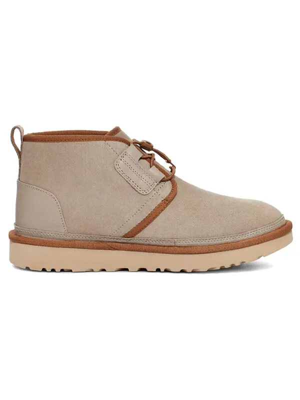 Зимние ботинки мужские Ugg короткие на шнуровке — изображение 3 из 4, бежевый