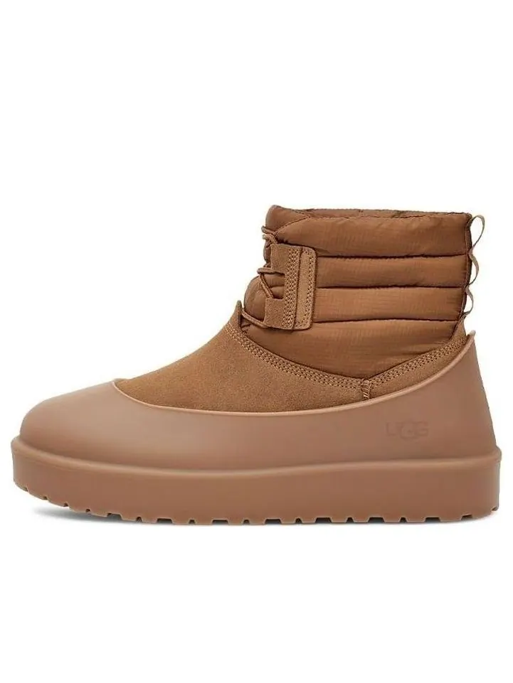 Классические мини-сапоги UGG на шнуровке — изображение 1 из 7, орех
