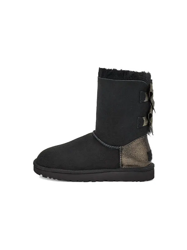 Ботинки зимние UGG Bailey Bow Glitz — изображение 2 из 4, черный