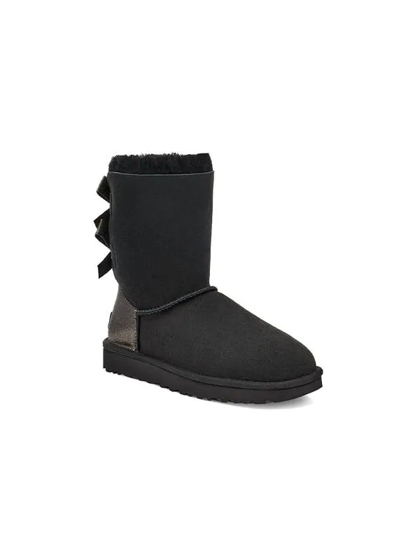 Ботинки зимние UGG Bailey Bow Glitz — изображение 4 из 4, черный