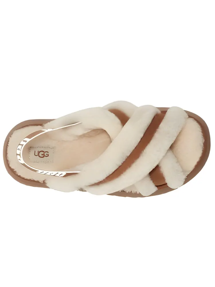 (WMNS) Шлепанцы UGG Disco Cross 'Chestnut' — изображение 3 из 4, орех