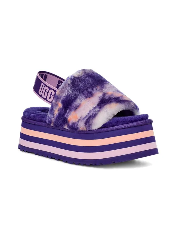 Модные сандалии диско мрамор слайд Ugg — изображение 3 из 4, фиолетовый
