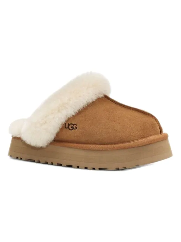 Сандалии (WMNS) UGG Disquette Slippers 'Chestnut' — изображение 4 из 4, коричневый