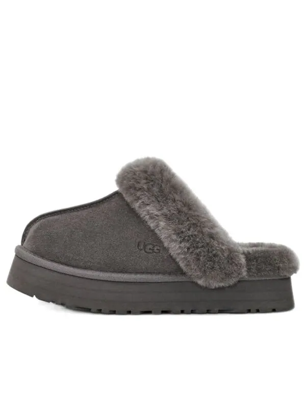 Модные сандалии дискетта пух тапочки Ugg — изображение 1 из 4, серый