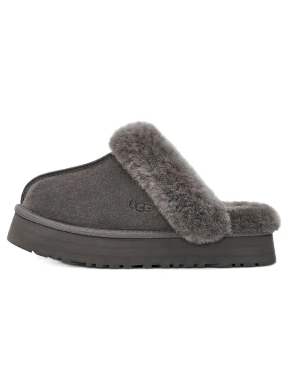 Модные сандалии дискетта пух тапочки Ugg — изображение 2 из 4, серый