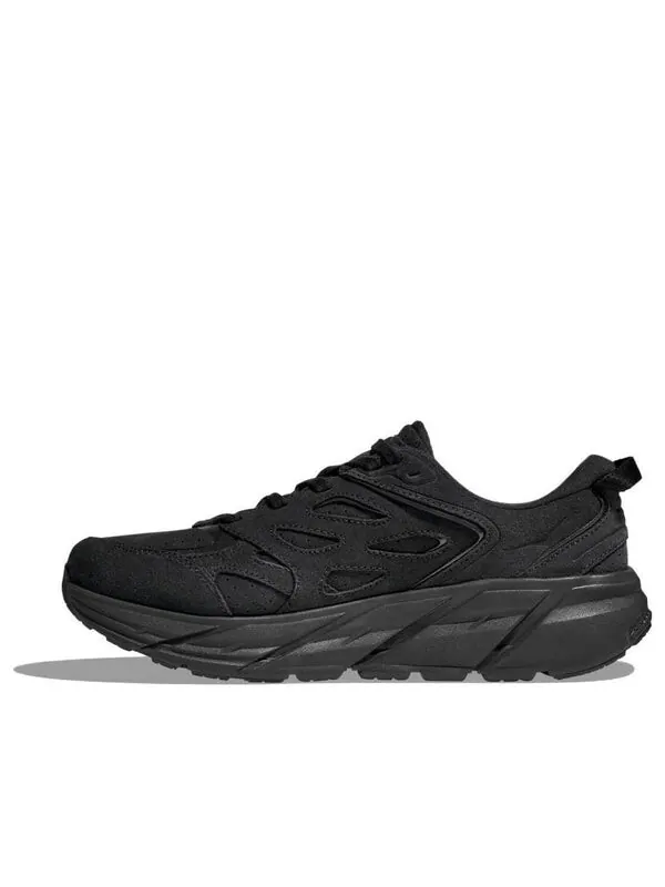 Кроссовки clifton l suede 'triple black' Hoka One One — изображение 1 из 4, черный/черный