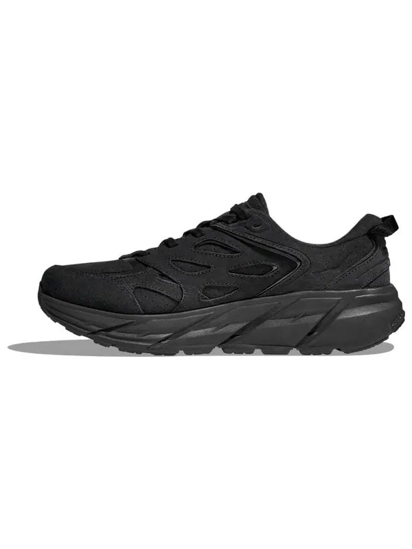 Кроссовки clifton l suede 'triple black' Hoka One One — изображение 2 из 4, черный/черный