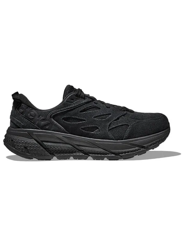 Кроссовки clifton l suede 'triple black' Hoka One One — изображение 3 из 4, черный/черный