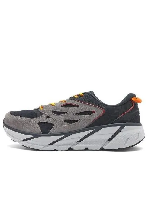 Кроссовки clifton l suede 'black lunar rock' Hoka One One — изображение 1 из 4, черный