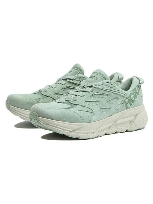 Кроссовки clifton l suede 'smoke green' Hoka One One — изображение 4 из 4, зеленый
