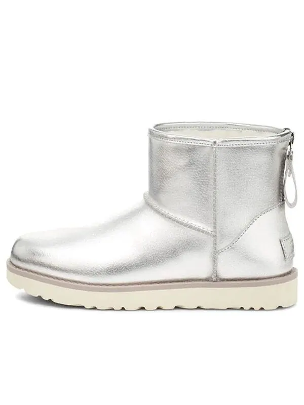 Ботинки зимние UGG Classic Mini — изображение 1 из 4, серебряный