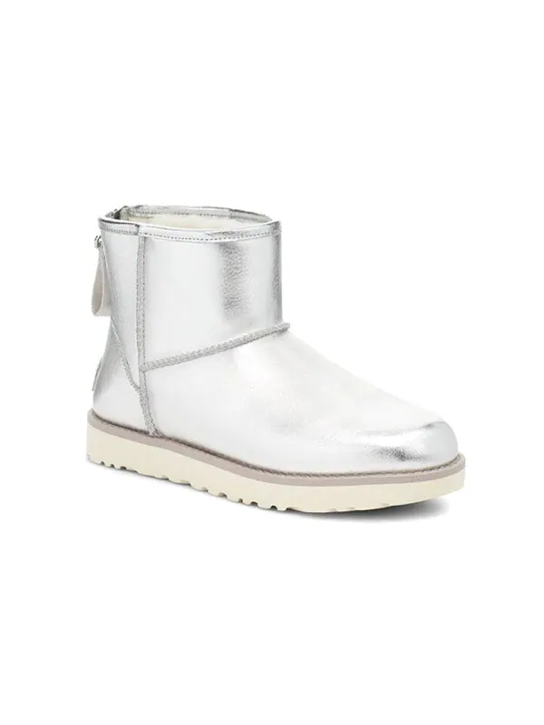 Ботинки зимние UGG Classic Mini — изображение 4 из 4, серебряный