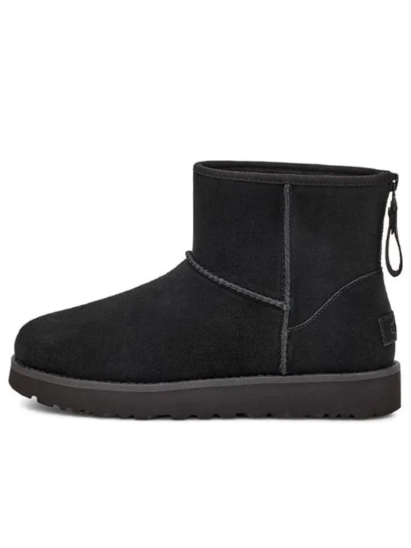 Ботинки зимние UGG с логотипом на молнии — изображение 1 из 4, черный