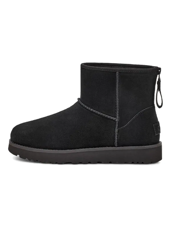 Ботинки зимние UGG с логотипом на молнии — изображение 2 из 4, черный