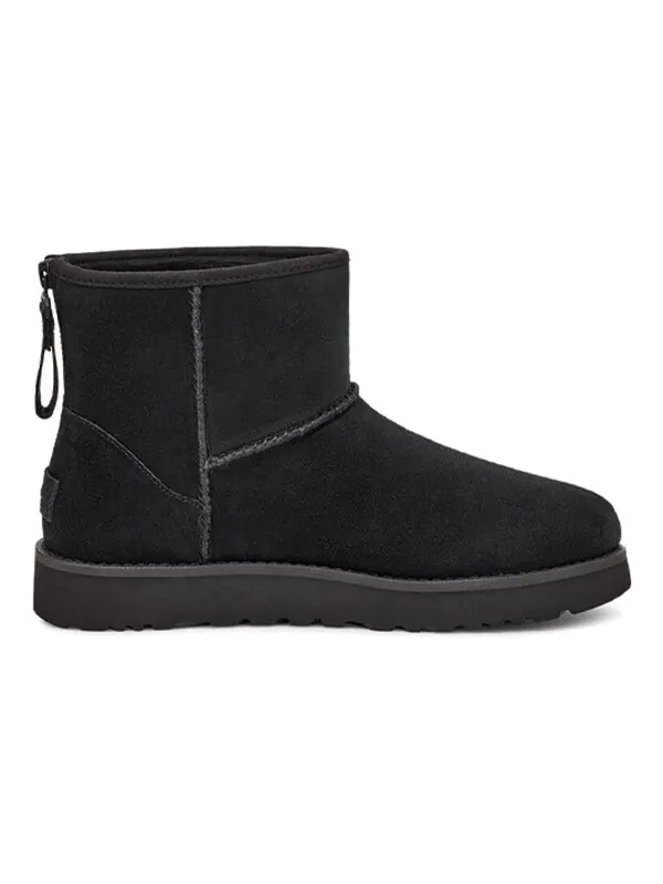 Ботинки зимние UGG с логотипом на молнии — изображение 3 из 4, черный