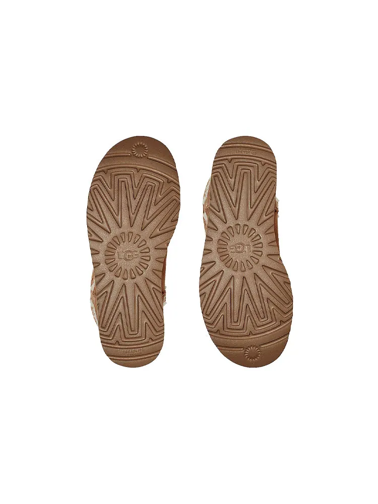Кроссовки UGG x Telfar Logo Classic Mini 'Chestnut' — изображение 6 из 6, бежевый
