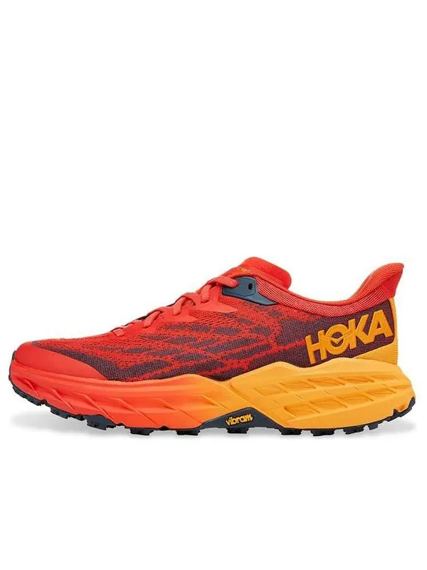 Кроссовки speedgoat 5 'fiesta red radiant yellow' Hoka One One — изображение 1 из 4, красный/желтый