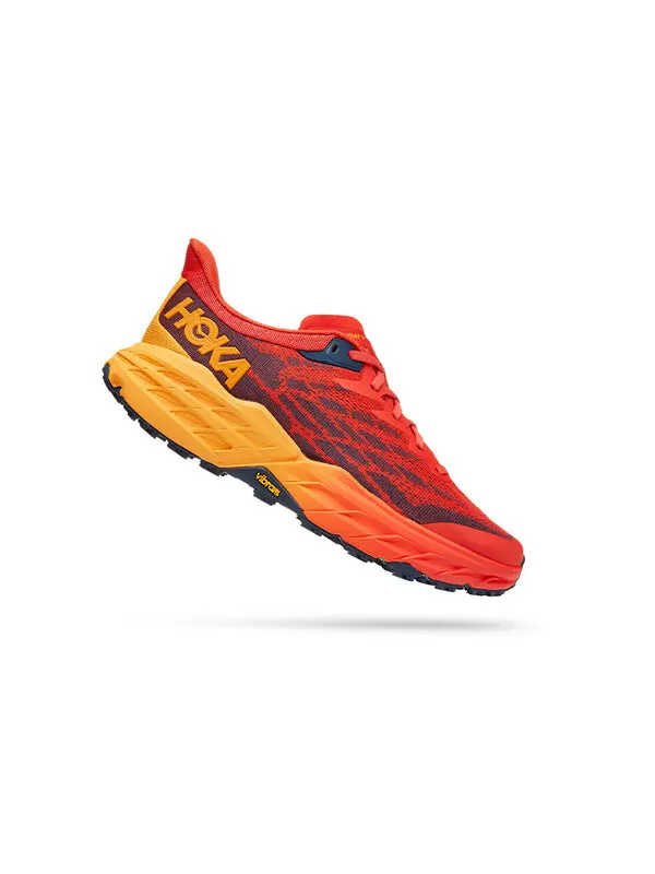 Кроссовки speedgoat 5 'fiesta red radiant yellow' Hoka One One — изображение 2 из 4, красный/желтый