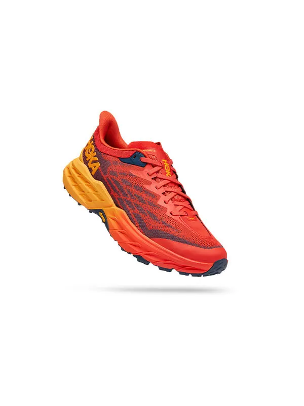 Кроссовки speedgoat 5 'fiesta red radiant yellow' Hoka One One — изображение 3 из 4, красный/желтый