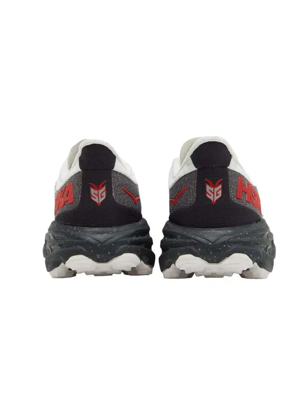 Кроссовки speedgoat 5 'black red grey' Hoka One One — изображение 4 из 4, белый/черный/черный