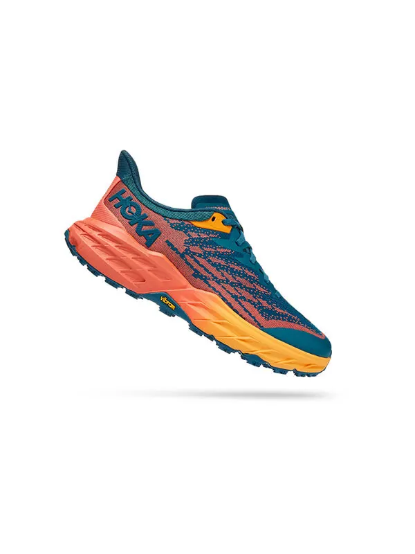 Кроссовки speedgoat 5 'blue coral camellia' Hoka One One — изображение 3 из 4, синий