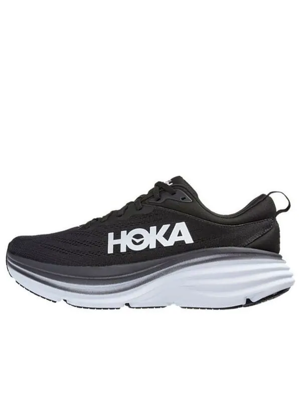 Кроссовки bondi 8 'black white' Hoka One One — изображение 1 из 4, черный/белый