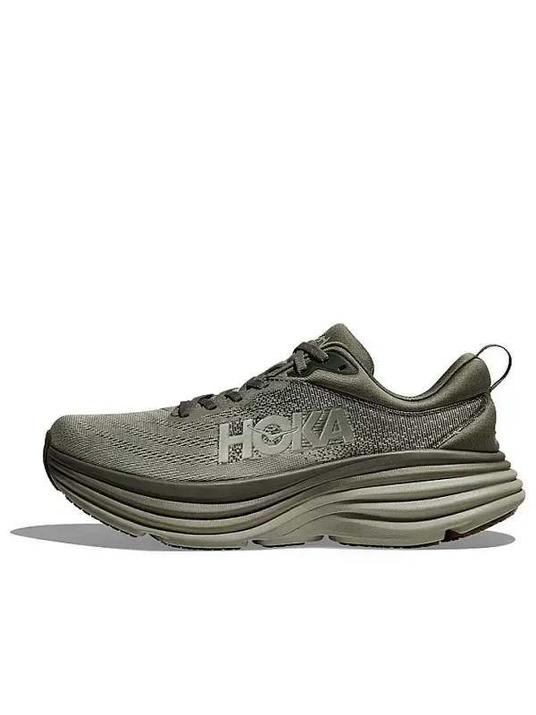 Кроссовки bondi 8 'slate barley' Hoka One One — изображение 1 из 4, оливковый зеленый