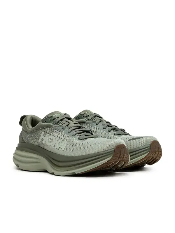 Кроссовки bondi 8 'slate barley' Hoka One One — изображение 2 из 4, оливковый зеленый