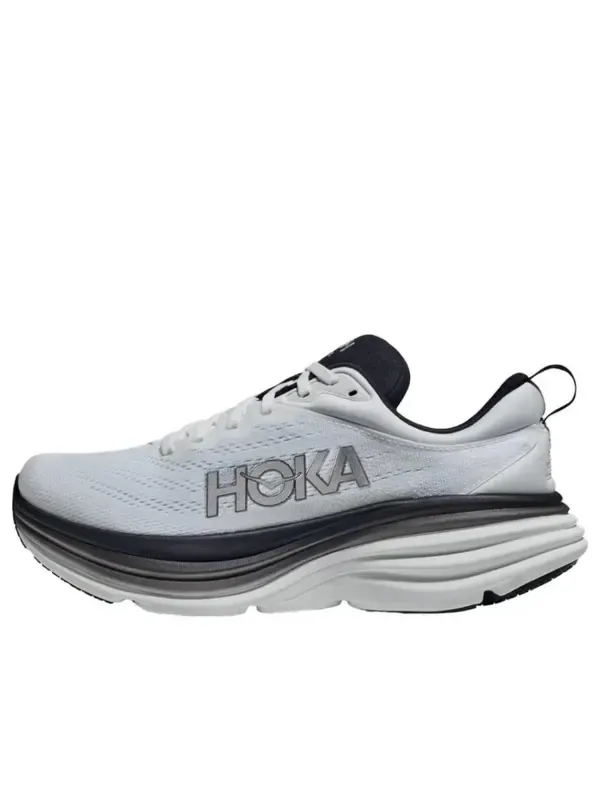 Кроссовки bondi 8 'white black' Hoka One One — изображение 1 из 4, белый/черный