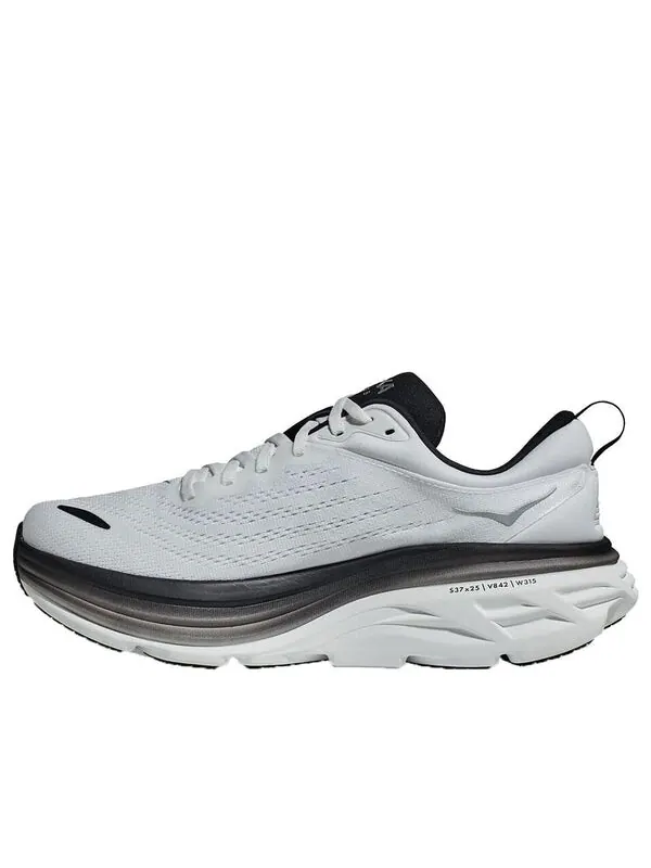 Кроссовки bondi 8 'white black' Hoka One One — изображение 2 из 4, белый/черный