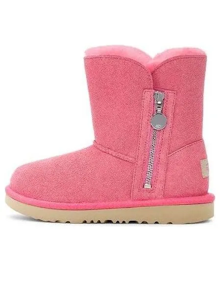 Зимние ботинки UGG Bailey Zip Short Pink — изображение 1 из 6, розовый