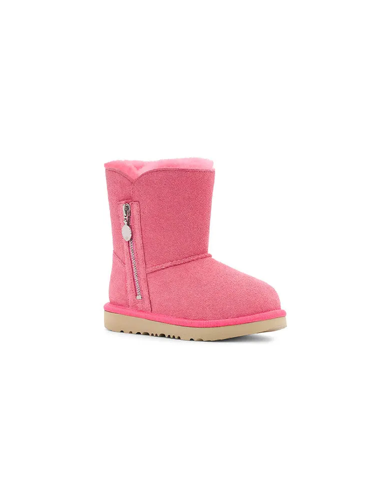 Зимние ботинки UGG Bailey Zip Short Pink — изображение 3 из 6, розовый
