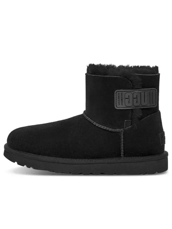 Кроссовки мини-ботинок Bailey с логотипом и ремешком Ugg — изображение 1 из 4, черный