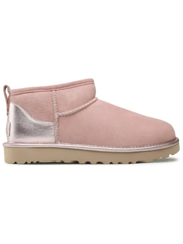 Кроссовки cassic ultra mini shine 'pink' Ugg — изображение 2 из 4, розовый