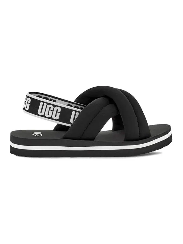 Тапочки everlee слайд Ugg — изображение 2 из 4, черный/белый