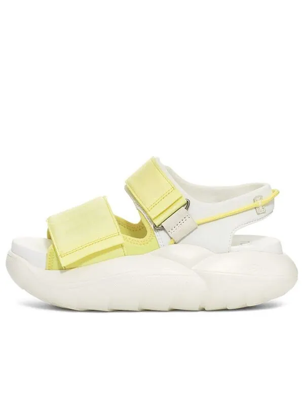 Сандалии la cloud strap flatform sandal 'neon green white' Ugg — изображение 1 из 4, зеленый/белый
