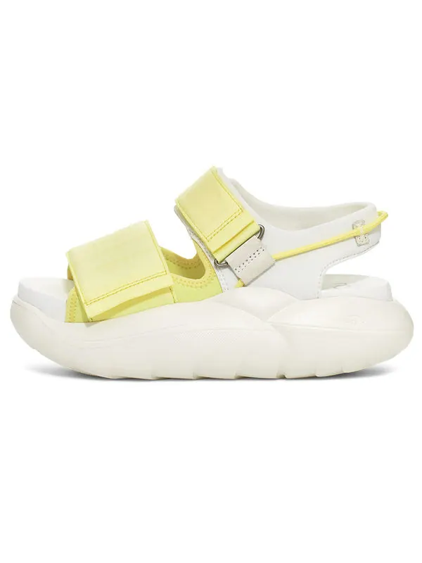 Сандалии la cloud strap flatform sandal 'neon green white' Ugg — изображение 2 из 4, зеленый/белый