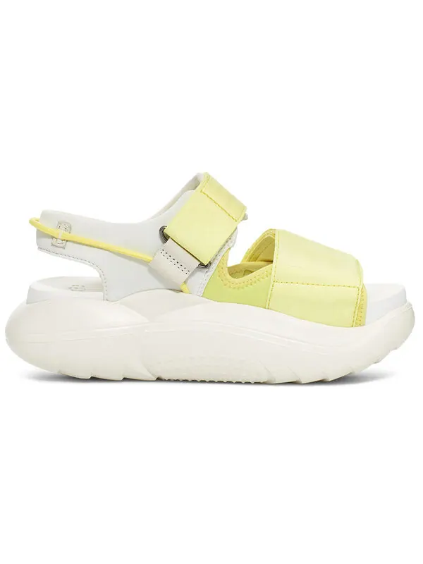 Сандалии la cloud strap flatform sandal 'neon green white' Ugg — изображение 3 из 4, зеленый/белый