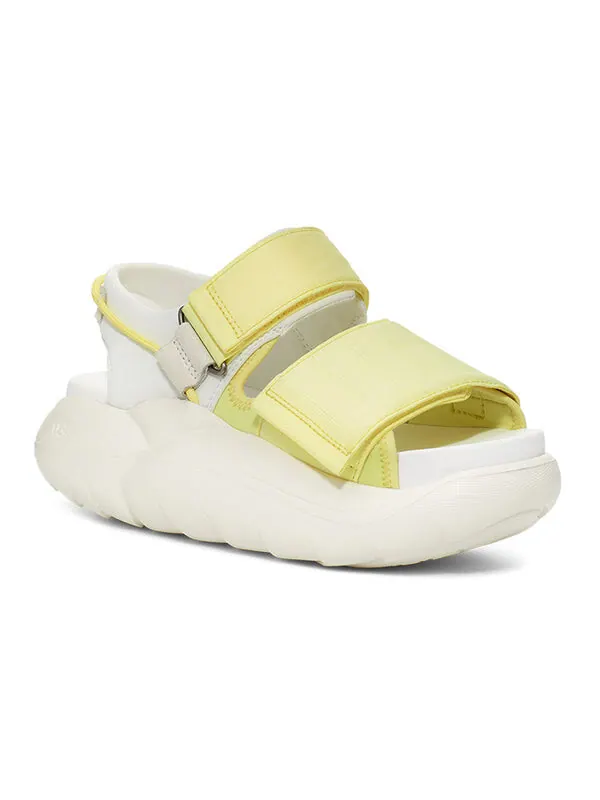 Сандалии la cloud strap flatform sandal 'neon green white' Ugg — изображение 4 из 4, зеленый/белый